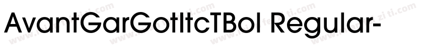 AvantGarGotItcTBol Regular字体转换